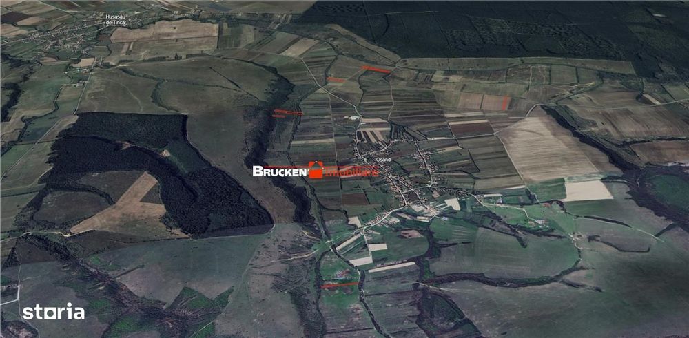 Teren arabil de vanzare – 2,34 ha (23.400 mp) – Husasau de Tinca-BH