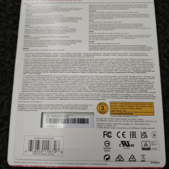 Ssd sata 240 gb sandisk nou sigilat