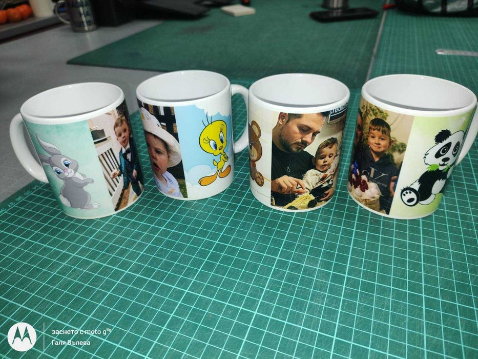 Чаши с печат на снимка, текст и лого