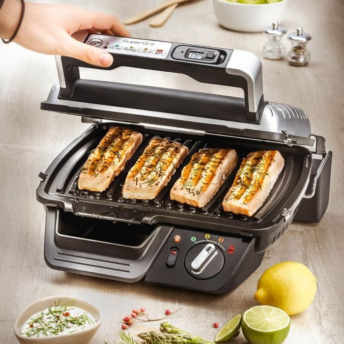 Gratar electric Tefal Super Grill GC451B12, 2000 W, 4 Nivele,