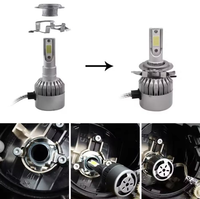 Soclu adaptor pentru bec H7 LED BMW, Audi, Benz, VW, Opel, Skoda