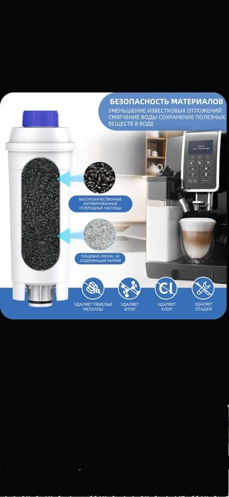 Фильтр для кофемашины delonghi DLSC002, с активированным углем.