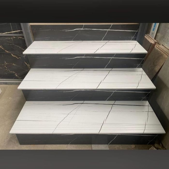 Лестница керамогранита, резка г - образки