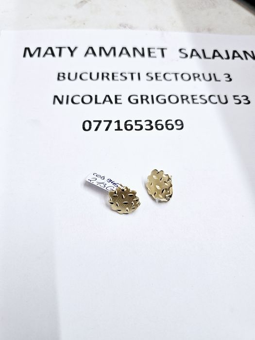Vand cercei din aur 14 k 2.13 g cod 945