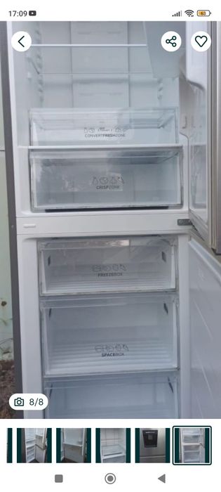 Combina frigorifica Gorenje Multiflow360°Nofrost dozator apa