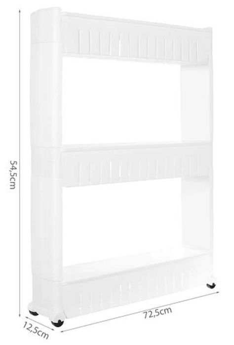 Триетажен подвижен рафт/ шкаф, органайзер за кухня/ баня