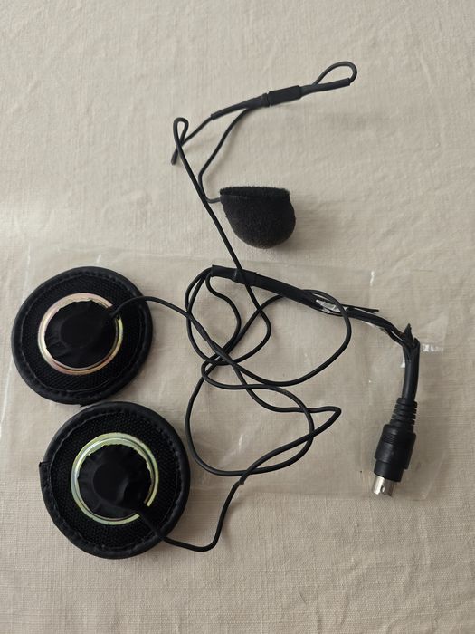 Set căști audio pt casca motocicleta, cu microfon