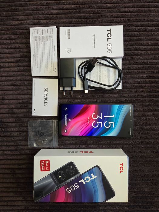 Смартфон TCL 505, 4GB, 128GB, Space Gray