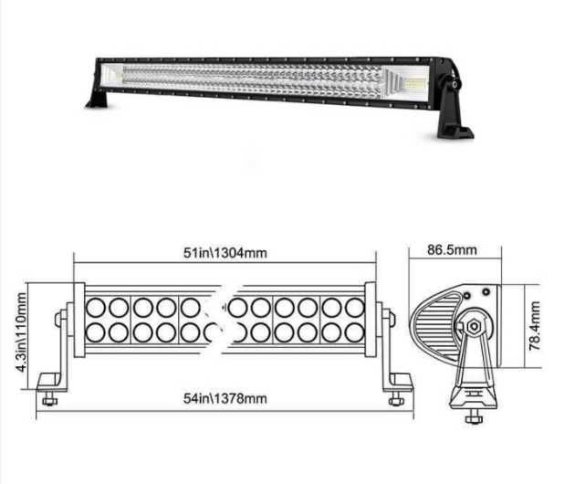 7D 7Д ДИОДЕН ЛЕД LED  БАР