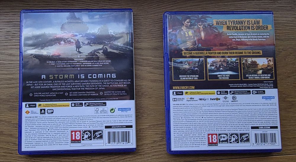 Jocuri PS5 (Ghost of Thushima, Farcry6)