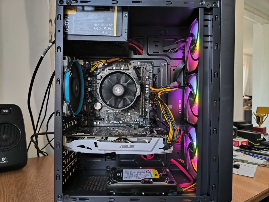 Unitate PC GAMING Ryzen 5 3600 4.2Ghz/16GB DDR4/GTX1060 6GB GDDR5/SSD 256/1TB HDD