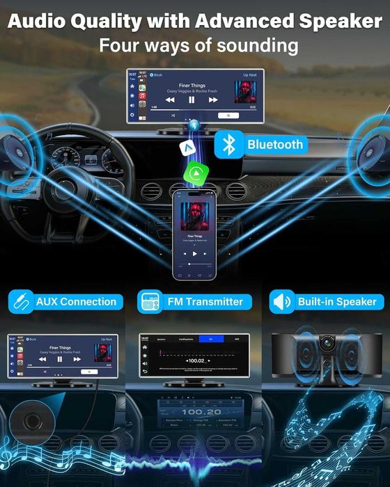 Display 2.5K 11.26 inch Android Auto / CarPlay Wireless,  64G Card