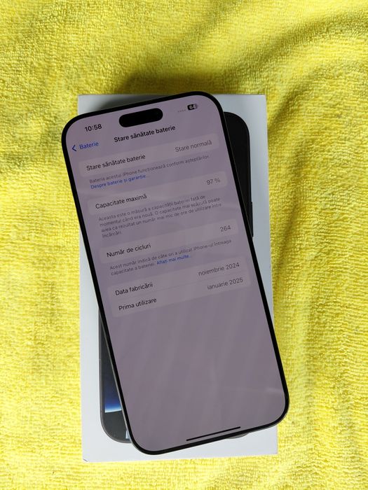 Vand/Schimb IPhone 16 Pro Max 5g 1 TB Impecabil Fulbox Liber