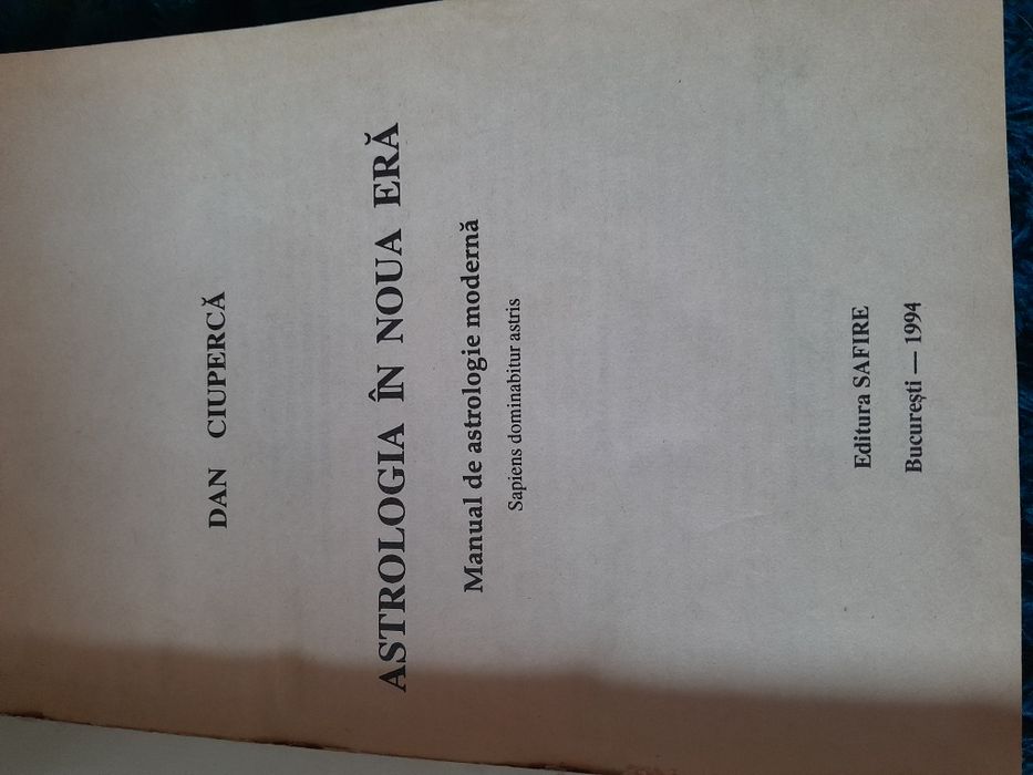 RARA Dan Ciuperca - Astrologia in Noua Era, manual complex astrologie