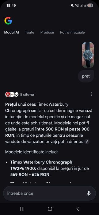 Vand timex waterbury