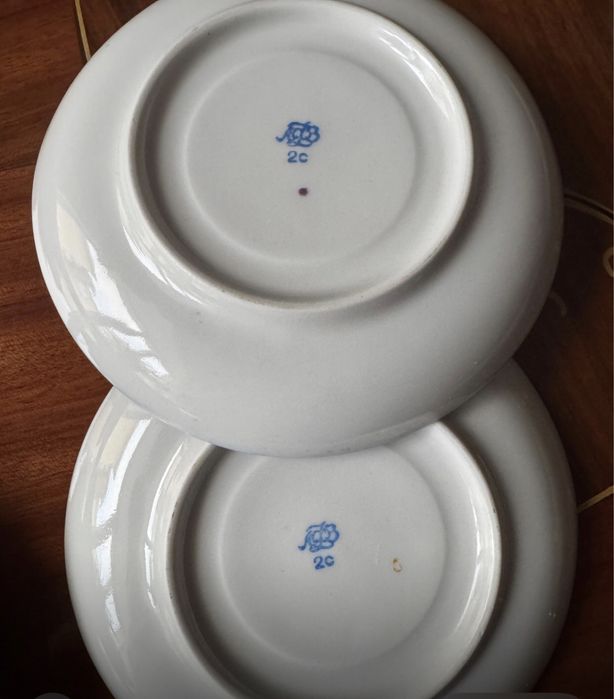 Сервиз чайные пары. Кобальтовые