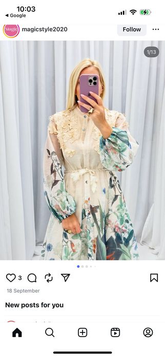 Уникална рокля лен и памук