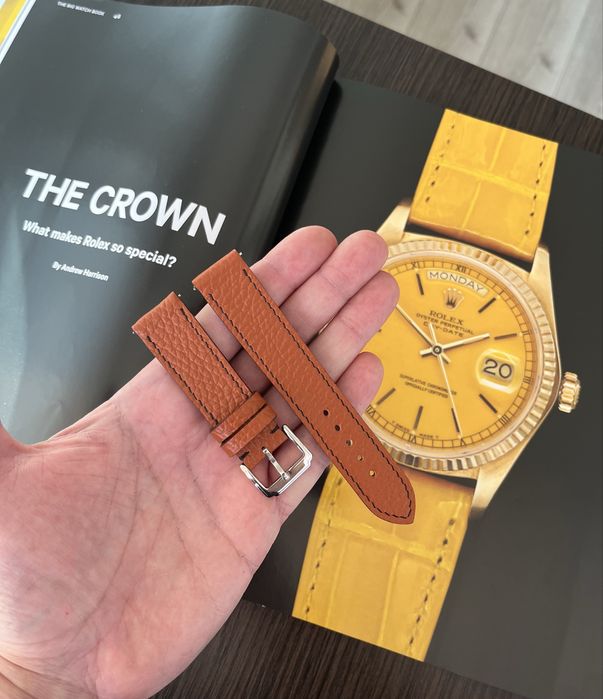 Curea pentru ceas din piele naturala Epsom handmade