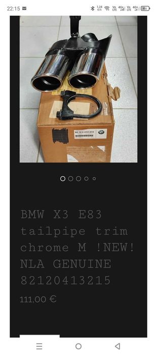 Evacuare toba finala Bmw X3 originala