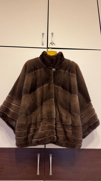 #141 Късо палто от норка.Sobol.Визон.Яке.Естествена кожа с косъм.
