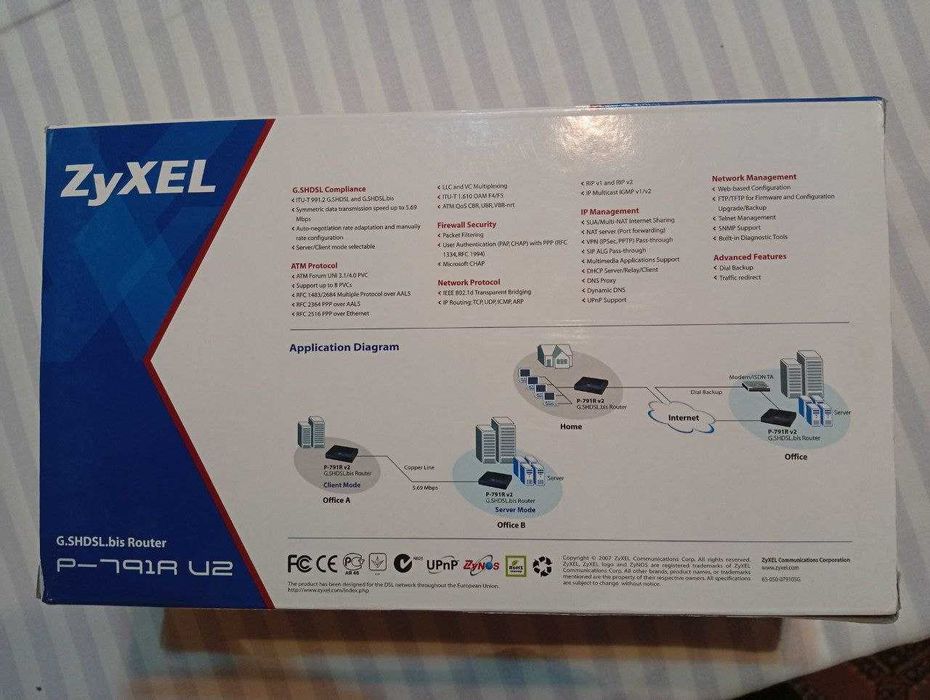 Роутер Zyxel P-791R V2