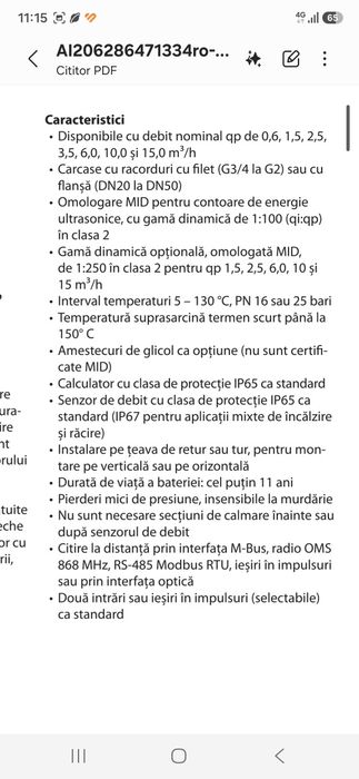 Contor compact de energie racire si incalzire , danfoss, SonoMeter 30