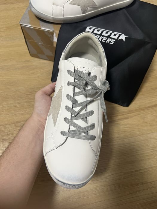 Adidasi Golden Goose White/Silver