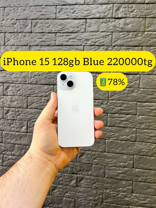 iPhone 15 Blue 128gb 78%