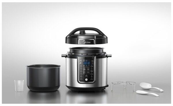 Мультиварка-скороварка Midea MPC-6037, 1000 Вт, чаша 5.7 литров, 14 пр