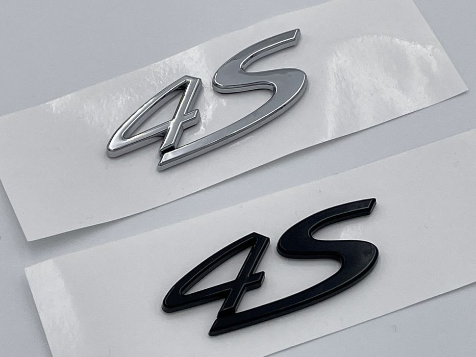 Emblema PORSCHE 4S crom