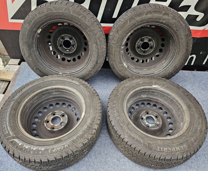 JanteTabla 16''5x120+Cauciucuri 215-65-16''C-VwT5/Transporter/Multivan/Caravelle