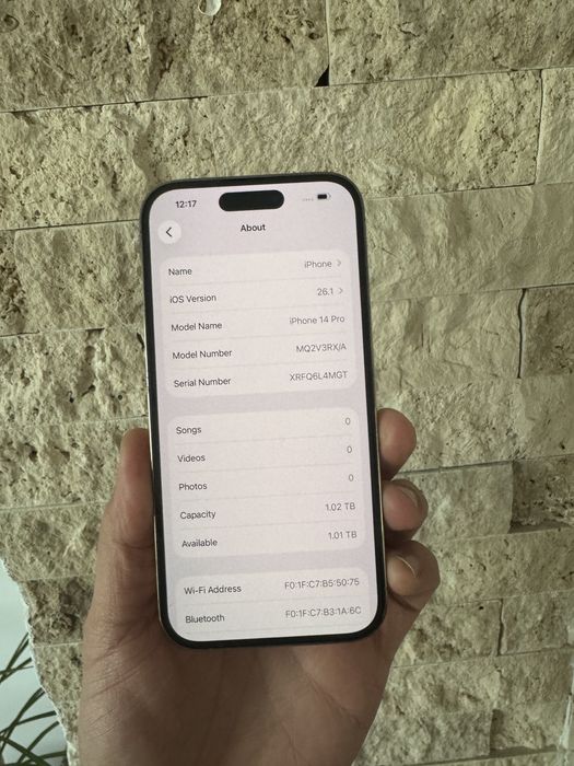 iPhone 14 pro 1TB 95% baterie