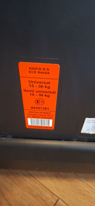 Столче за кола Britax Romer - Kidfix III S, 15 - 36 kg, с IsoFix, Cosmos Black