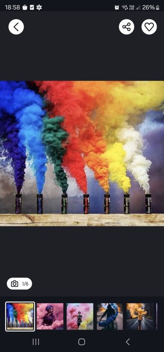 Artificii gender reveal fumigene colorate