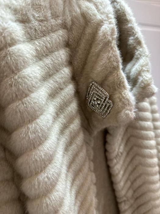Эко шуба бежевая