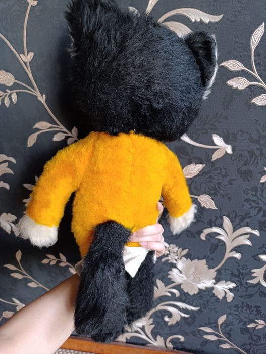 Старинная коллекционная мягкая игрушка Кот