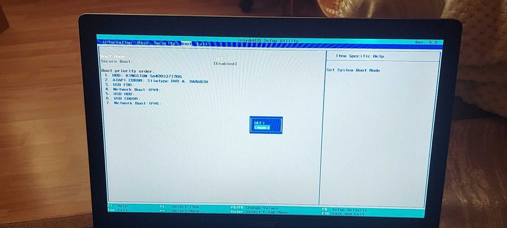 Laptop Acer Aspire ES1 -531 SSD 120Gb
