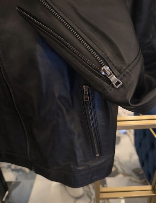 Geaca barbateasca de piele