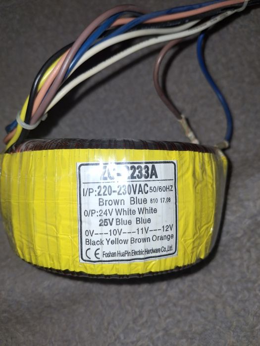 Блок питания .тороидальный трансформатор 24в