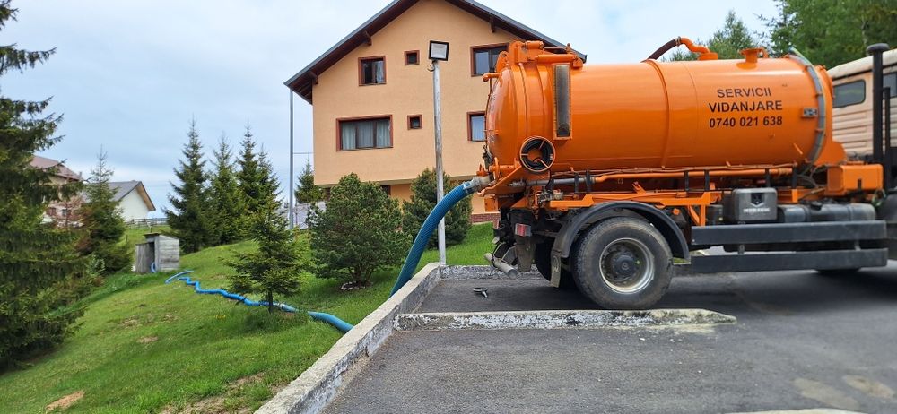 Servicii vidanjare desfundare decolmatare