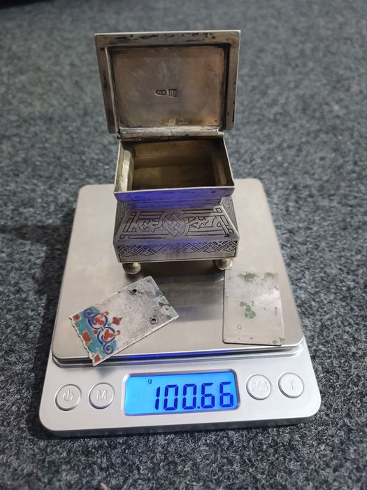 Антикварный серебро 18 века сандикча редкий коллекционные цена договор