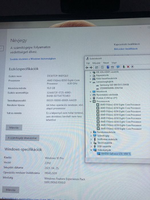 Calculator Gaming AMD FX-8350/GTX 1050Ti 4GB/16 Gb RAM/SSD256-2TB HDD