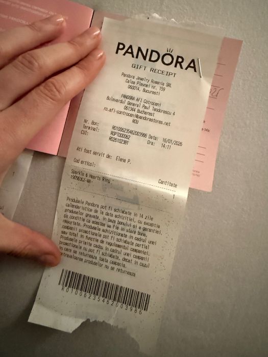 Inel Pandora nepurtat mărimea 48