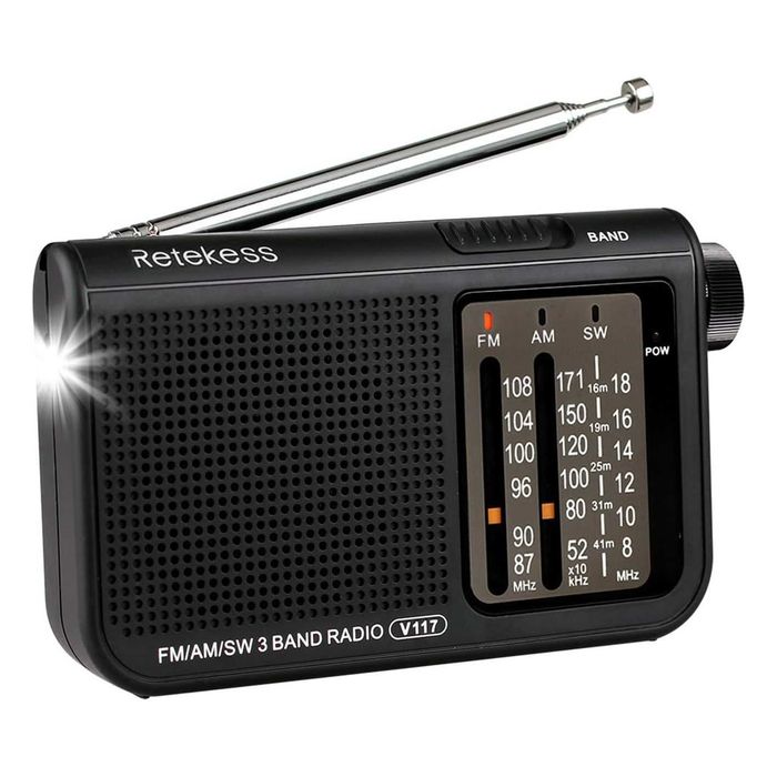 RETEKESS V117 FM,AM,SW портативен радиоприемник