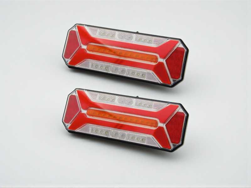 LED стопове NEON – комплект 2 броя с динамичен мигач, 12–24V