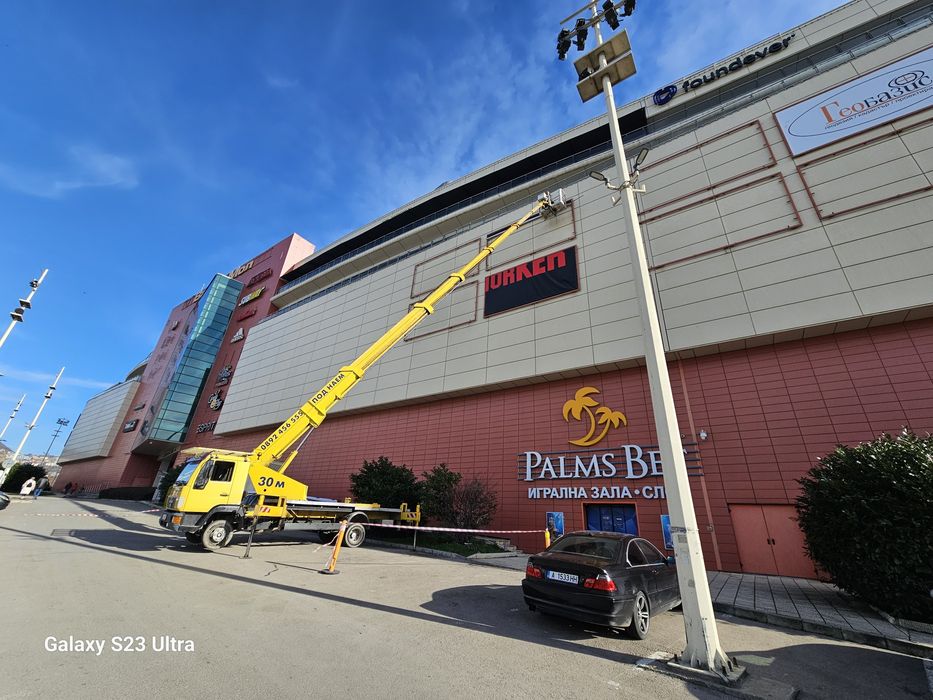 Вишки под наем до 30м.  Рязане на дървета