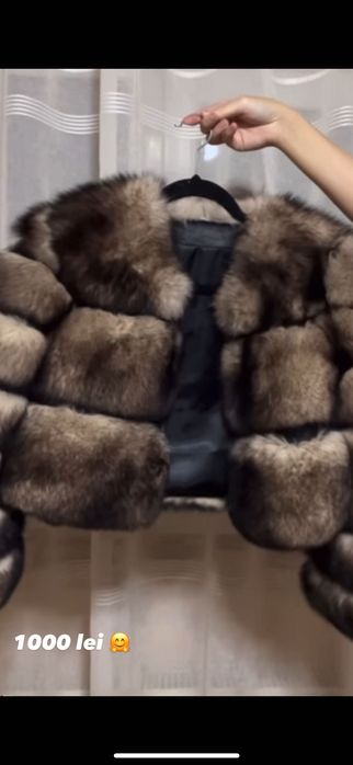 Haina de blană naturală