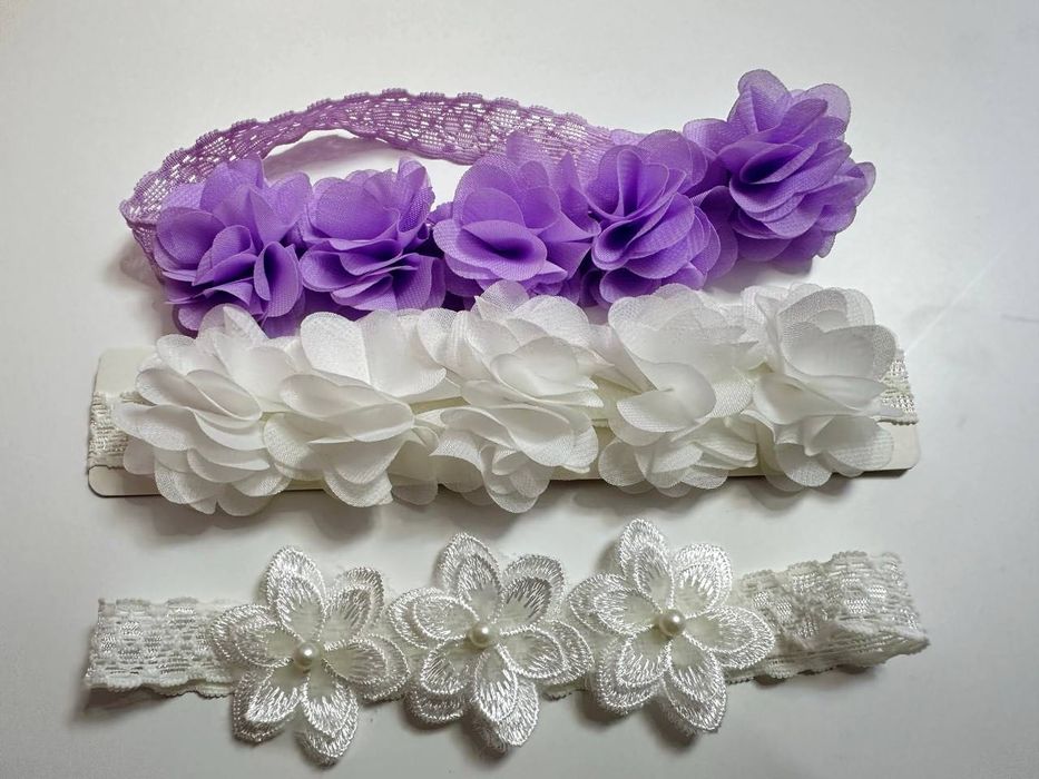 Детские повязки, бантики на голову для детей 0-3 лет