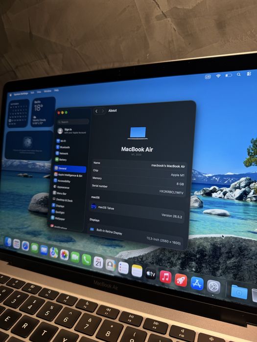 КАТО НОВ Macbook Air M1 2020 13.3 inch  256 GB — миниатюра 7