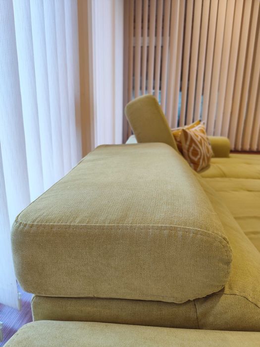 Ъглов разтегателен диван за  всекидневна